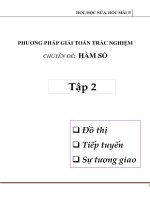 phương pháp giải trắc nghiệm chuyên đề hàm số (tập 2)