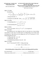 Đề và đáp án môn Toán thi vào lớp 10 chuyên Hạ Long năm 2017