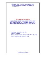 Một số biện ph¸pnhằm gây hứng thú học môn mĩ thuật cho học sinh lớp 5 theo phương pháp mới của đan mạch 