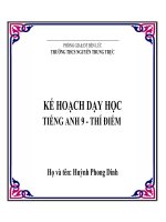 kế hoạch dạy học tiếng anh 9 thí điểm 