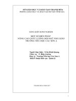 Một số biên pháp nâng cao chất lượng đội ngũ nhà giáo ở trường tiểu học các sơn a 