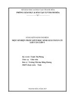 Một số biện pháp giúp học sinh giải toán có lời văn lớp 5 