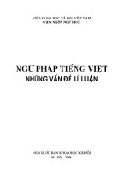 Ngữ pháp tiếng việt những vấn đề lí luận phần 1 