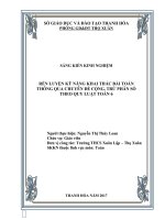 Rèn luyện kỹ năng khai thác bài toán thông qua chuyên đề cộng, trừ phân số theo quy luật toán 6 