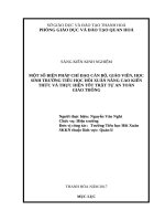 Một số biện pháp chỉ đạo cán bộ, giáo viên, học sinh trường tiểu học hồi xuân nâng cao kiến thức và thực hiện tốt trật tự ATGT 