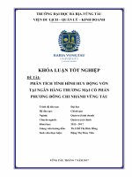 Phân tích tình hình huy động vốn tại ngân hàng thương mại cổ phần phương đông   chi nhánh vũng tàu (khoá luận tốt nghiệp) 