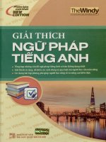 GIẢI THÍCH NGỮ PHÁP TIẾNG ANH The windy