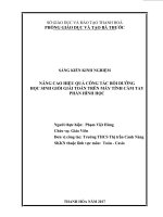 Nâng cao hiệu quả công tác bồi dưỡng công tác bồi dưỡng học sinh giỏi giải toán trên máy tính cầm tay phần hình học  