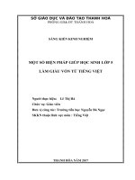 Một số biện pháp giúp học sinh lớp 5 làm giàu vốn từ tiếng việt 