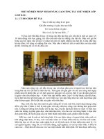 skkn một số biện pháp nhằm nâng cao công tác chủ nhiệm lớp 