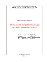 Tích hợp kiến thức liên môn trong dạy  học môn ngữ văn ở trường THCS hoằng anh 