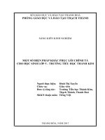 Một số biện pháp khắc phục lỗi chính tả cho học sinh lớp 5   trường tiểu học thành kim 