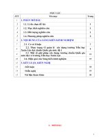 Một số biện pháp xây dựng trường chuẩn quốc gia mức độ 1 ở trường tiểu học xuân lộc 