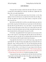 Thiết kế phương pháp gọi dòng sản phẩm bằng ứng dụng hệ thống tạo bọt hai pha cho giếng khoan SM – 830 tầng Oligoxen hạ mỏ Bạch Hổ