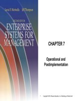 Enterprise systems for management 2nd by motiwalla and thompson chapter 07 