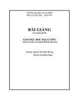 Bài giảng giáo dục học đại cương 