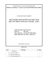 Một số biện pháp hướng dẫn học sinh đọc tốt trong tiết dạy tập đọc lớp 3 