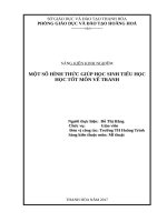 Một số hình thức giúp học sinh tiểu học học tốt môn vẽ tranh 