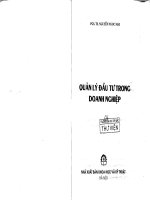 Quản lý đầu tư trong doanh nghiệp 