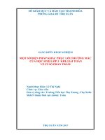 Một số biện pháp khắc phục lỗi thường mắc của học sinh lớp 5 khi giải các bài toán về tỉ số phần trăm 