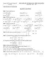 Đề cương toán 11 (2016 2017)