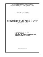 Một số biện pháp giúp học sinh lớp 5 vùng dân tộc thiểu số học tốt phân môn tập làm văn dạng bài tả cảnh 