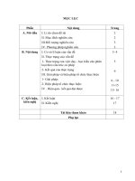 Sử dụng sơ đồ cấu tạo câu trong dạy bài “dùng cụm chủ vị để mở rộng câu”  ngữ văn 7 nhằm rèn luyện kĩ năng phân tích cấu tạo ngữ pháp của câu tiếng việt cho học sinh THCS 