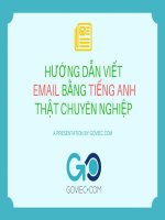 How to write business email in english