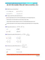 Bài tập trắc nghiệm toán lớp 10