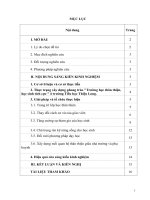 Biện pháp xây dựng lớp học thân thiện ở trường tiểu học thiệu long 