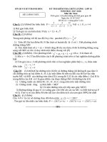 Đề và đáp án thi vào lớp 10 chọn Sầm Sơn năm 2017 2018