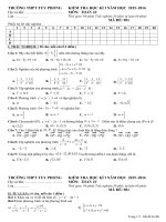 Đề kiểm tra trắc nghiệm Toán lớp 10 (đề số 2)