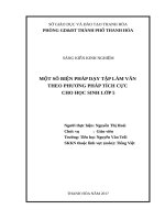 Một số biện pháp dạy tập làn văn theo phương pháp tích cực cho học sinh lớp 5 