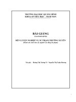 Bài giảng rèn luyện nghiệp vụ sư phạm thường xuyên 