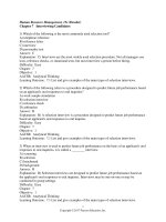 Test bank   solution of human resource management 15e by gary dessler 2017 chapter 07