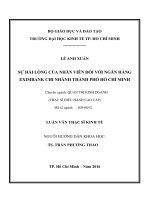 Sự hài lòng của nhân viên đối với ngân hàng eximbank chi nhánh thành phố hồ chí minh 