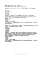 Test bank   solution of human resource management 15e by gary dessler 2017 chapter 01 