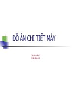 Tính toán thiết kế hệ dẫn động cơ khí