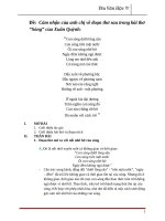 Cảm nhận của anh chị về đoạn thơ sau trong bài thơ “Sóng” của Xuân Quỳnh