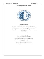 Thực hành quyền công tố và kiểm sát điều tra các vụ án xâm phạm sở hữu trên địa bàn thành phố hà nội 