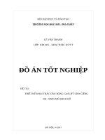 THIẾT KẾ KHAI THÁC DẦU BẰNG GASLIFT CHO GIẾNG N_0536  MSP6 MỎ BẠCH HỔ