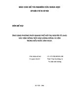 Ứng dụng phương pháp quang phổ hấp thụ nguyên tử (AAS) xác định đồng thời hàm lượng đồng và kẽm trong mẫu nước sinh hoạt (tt) 