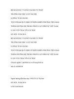 Tội vi phạm quy định về điều khiển phương tiện giao thông đường bộ trong pháp luật hình sự việt nam 