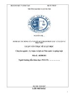 Đánh giá tác động của văn bản quy phạm pháp luật   lý luận và thực tiễn 