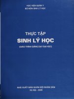 giáo trình thực tập sinh lý học