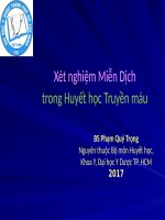 bài giảng xét nghiệm miễn dịch trong huyết học truyền máu