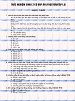 sinh lý trắc nghiệm có đáp án 