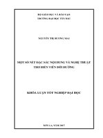 Một số nét đặc sắc nội dung và nghệ thuật thơ điền viên đời đường 