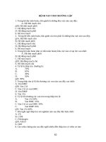 nội bệnh lý đáp án trắc nghiệm 