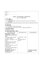 Trọn bộ giáo án Toán 6 7 8 9 THCS năm 2017- 2018